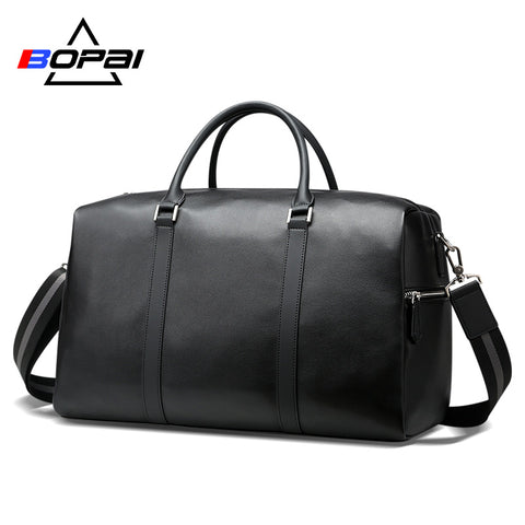 BOPAI 2018 Leather Travel Bag